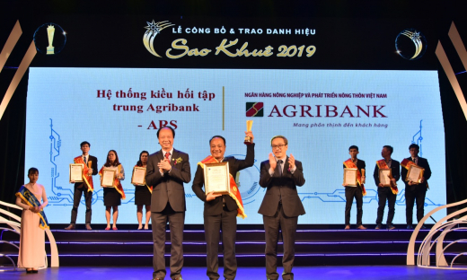 Phát huy tinh thần xung kích chuyển đổi số, Agribank được vinh danh tại 2 hạng mục Giải thưởng Sao Khuê 2019