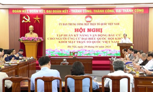 Tập huấn kỹ năng vận động bầu cử cho người ứng cử đại biểu Quốc hội khoá XV