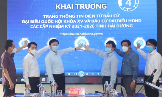 Tỉnh Hải Dương khai trương trang thông tin điện tử về bầu cử