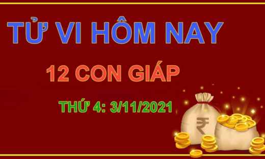 Tử vi hôm nay 3/11/2021 thứ 4 ngày 29/9 âm lịch của 12 con giáp