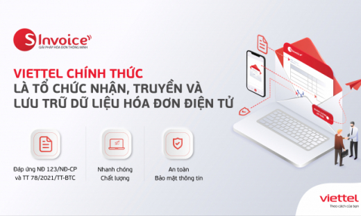 Viettel đứng đầu danh sách 5 tổ chức đủ điều kiện ký hợp đồng cung cấp dịch vụ về hóa đơn điện tử