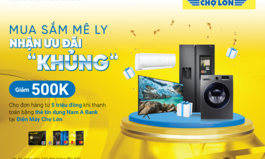 Tưng bừng mùa Lễ hội – Giảm ngay 1 triệu đồng khi mua sắm qua thẻ tín dụng  Nam A Bank