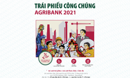 Agribank phát hành 2.000 tỷ đồng trái phiếu ra công chúng năm 2021