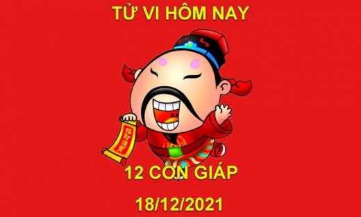 Tử vi hôm nay 18/12/2021, thứ 7 ngày 15/11 âm lịch của 12 con giáp