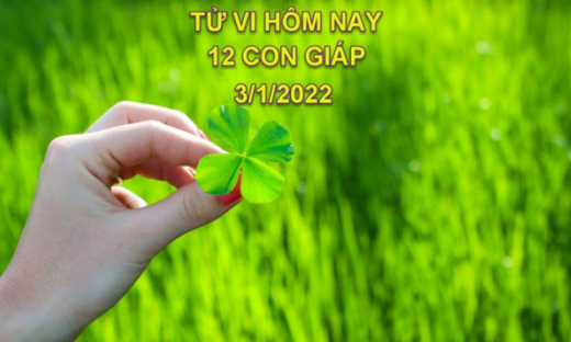 Tử vi hôm nay 3/1/2022, thứ 2 ngày 1/12 âm lịch của 12 con giáp