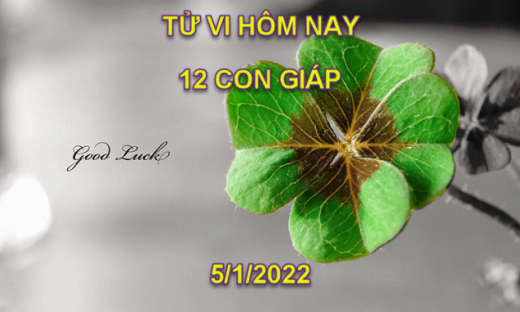 Tử vi hôm nay 5/1/2022, thứ 4 ngày 3/12 âm lịch của 12 con giáp