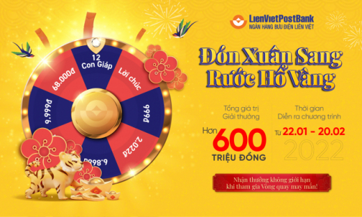 “Đón xuân sang – Rước hổ vàng” cùng LienVietPostBank