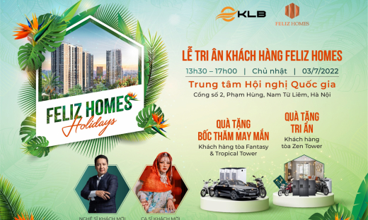 Chủ đầu tư KLB tri ân khách hàng dự án Feliz Homes xe ô tô Mercedes