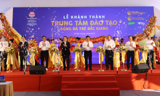 Hanoi FC khánh thành trung tâm đào tạo bóng đá trẻ tại tỉnh Bắc Giang