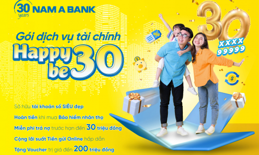 Gói dịch vụ tài chính Happy Be30 – thành công thuộc về bạn