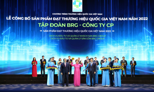 Nhiều thương hiệu thuộc Tập đoàn BRG được vinh danh “Thương hiệu Quốc gia Việt Nam năm 2022”