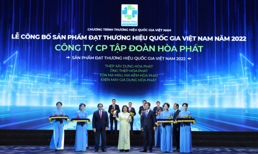 Tập đoàn Hòa Phát 6 lần liên tiếp được vinh danh Thương hiệu Quốc gia