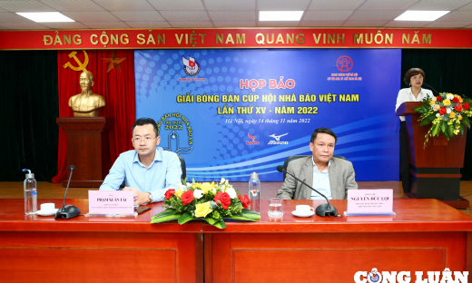 Hơn 200 VĐV tham gia Giải Bóng bàn Cúp Hội Nhà báo Việt Nam lần thứ XV - năm 2022