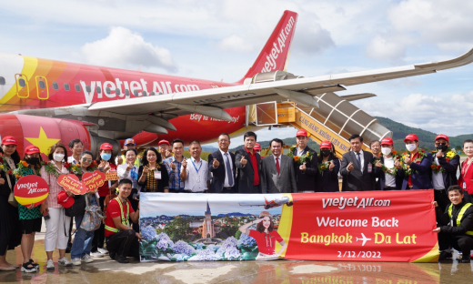 Vietjet bay thẳng từ Đà Lạt đến Băng Cốc chỉ từ 360.000đ