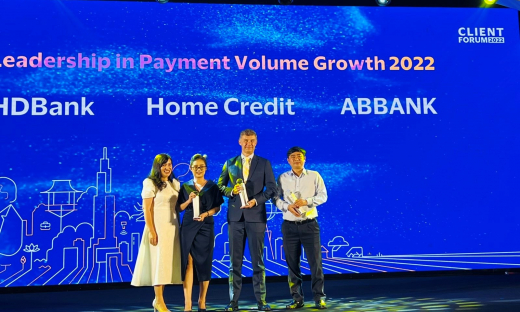 ABBANK được Visa trao giải thưởng “Ngân hàng có tỷ lệ tăng trưởng doanh số thẻ cao nhất năm 2022”