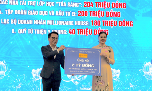 T&T Group ủng hộ 2 tỷ đồng hỗ trợ trẻ em có hoàn cảnh khó khăn