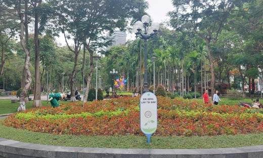 Những bàn tay tô đẹp dải vườn hoa trung tâm thành phố Hải Phòng