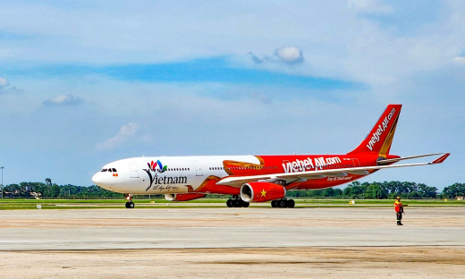 Biểu tượng Du lịch Việt Nam lên thân tàu bay lớn của Vietjet