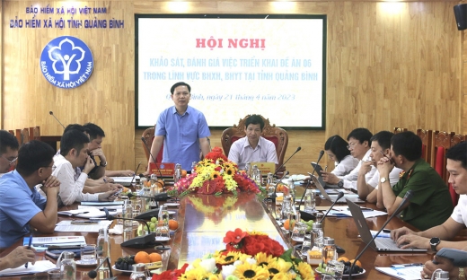 Khảo sát, đánh giá việc thực hiện Đề án 06 tại BHXH tỉnh Quảng Bình