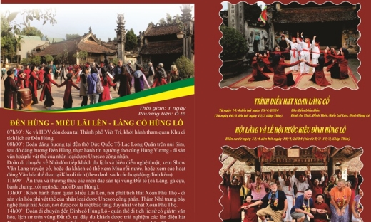 Phú Thọ ra mắt tour du lịch ‘Về miền Di sản UNESCO ghi danh’