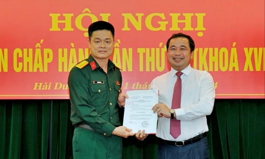 Hải Dương: Bầu bổ sung Đại tá Vũ Hồng Anh vào Ban Thường vụ Tỉnh ủy