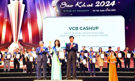 3 giải pháp số của Vietcombank nhận giải thưởng Sao Khuê 2024