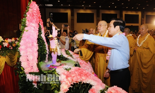 Đại lễ Phật đản năm 2024 tại Ninh Bình lan tỏa tình yêu thương, đoàn kết, kiến tạo thế giới hòa bình