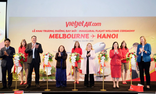 Vietjet khai trương đường bay kết nối Melbourne với Hà Nội, vé Thương gia khuyến mãi tới 50%