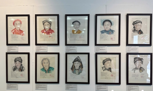 Nữ họa sĩ đa tài Đặng Ái Việt với 'Tâm họa tri ân' các Mẹ Việt Nam anh hùng