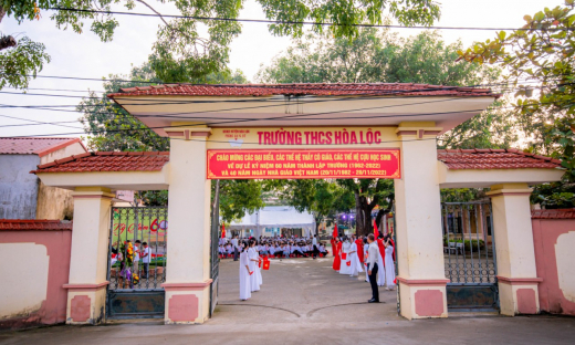 Trường THCS Hòa Lộc: Chú trọng chất lượng giáo dục toàn diện và đẩy mạnh nâng cao chất lượng mũi nhọn