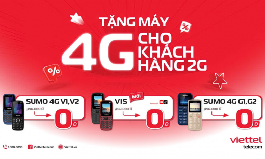 Viettel hỗ trợ chuyển đổi máy 4G miễn phí cho toàn bộ khách hàng