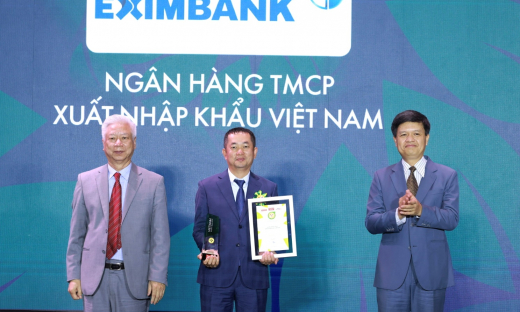 Eximbank nhận giải thưởng Thương hiệu mạnh Việt Nam 2024