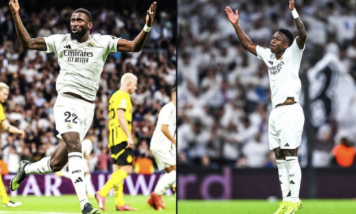 Vinicius lập hat-trick, Real Madrid ngược dòng đánh bại Dortmund