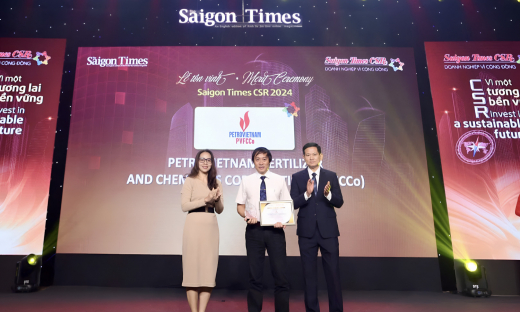 Tổng Công ty Phân bón và Hóa chất Dầu khí được vinh danh 'Doanh nghiệp vì cộng đồng' tại Saigon Times CSR 2024