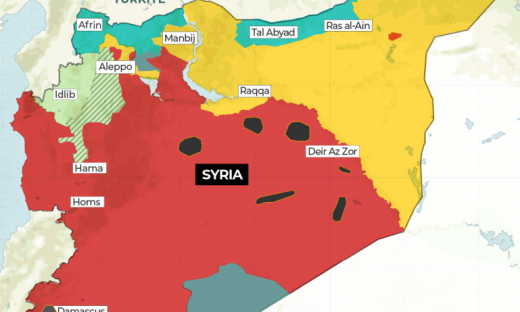 Bản đồ nội chiến 'chia năm xẻ bảy' ở Syria