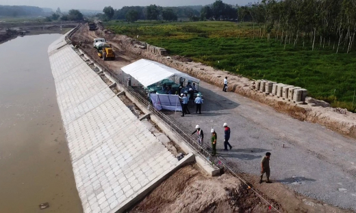 Bình Dương: Mở thầu hai gói thầu trị giá gần 600 tỷ đồng thuộc dự án nạo vét, gia cố suối Cái