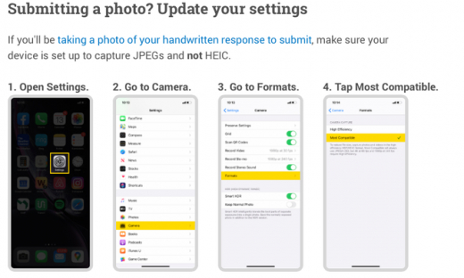Định dạng ảnh HEIC của iPhone khiến học sinh thi trượt