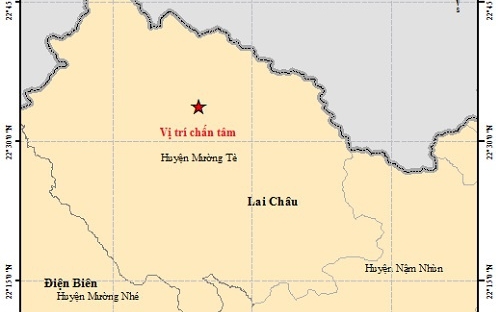 Lai Châu: Động đất 4,9 độ richrer