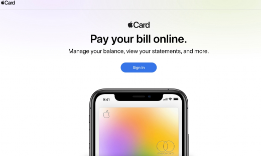 Apple Card được Apple tạo trang web riêng để quản lý