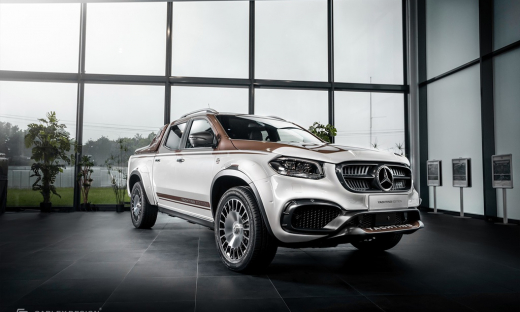 Ngắm Mercedes-Benz X-Class bản độ ốp gỗ