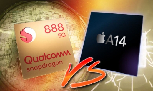 Benchmark: Chip Snapdragon 888 của Qualcomm thua xa Chip A14 của Apple