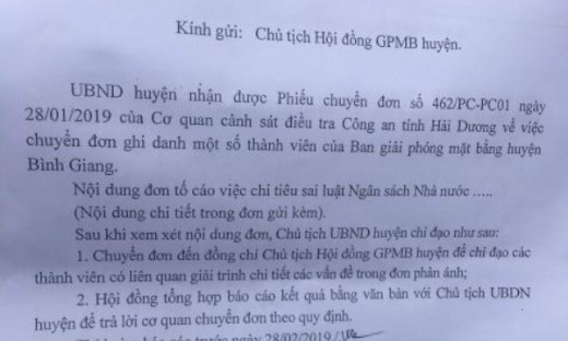 UBKT Tỉnh ủy Hải Dương vào cuộc vụ tố cáo sai phạm của lãnh đạo huyện Bình Giang