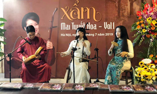 Nghệ sĩ Mai Tuyết Hoa ra mắt album xẩm đầu tiên trong sự nghiệp