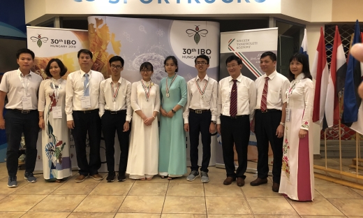 4 học sinh Việt Nam dự Olympic Sinh học quốc tế đều đoạt giải