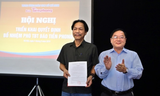 Nhà báo Lê Minh Toản được bổ nhiệm giữ chức Phó Tổng Biên tập báo Tiền phong