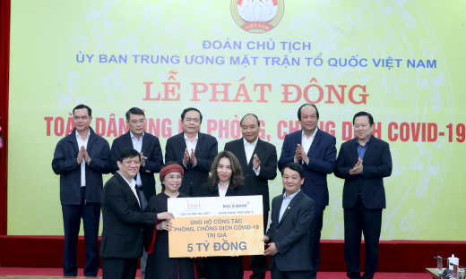 BAC A BANK ủng hộ 5 tỷ đồng góp sức phòng chống dịch Covid - 19