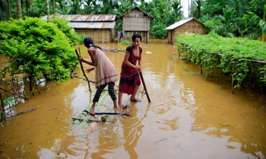 Lũ lụt ở Ấn Độ, Nepal khiến 4 triệu người mất nhà cửa, 189 người chết