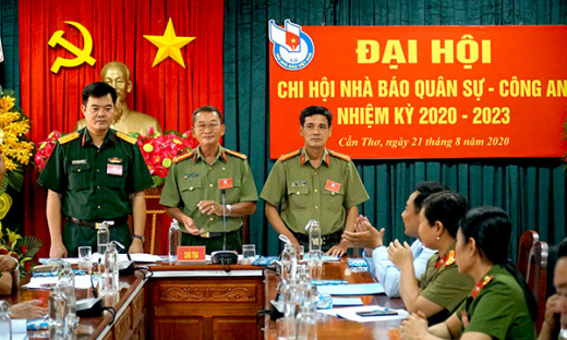 Ðại hội Chi hội Nhà báo Công an - Quân sự thành phố Cần Thơ nhiệm kỳ 2020 - 2023