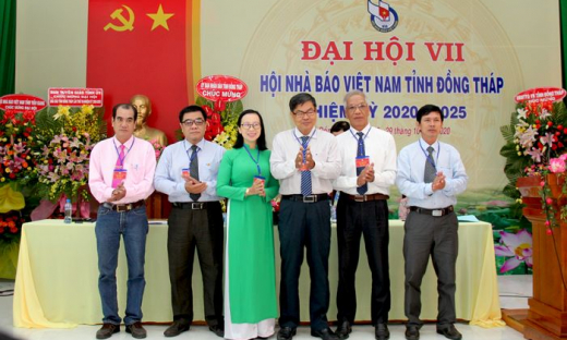 Nhà báo Bùi Thanh Hồng tái đắc cử Chủ tịch Hội Nhà báo tỉnh Đồng Tháp