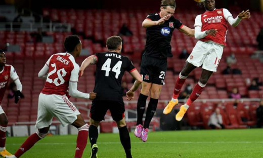 Arsenal 3-0 Dundalk: Arsenal giữ vững ngôi đầu tại Europa League 2020